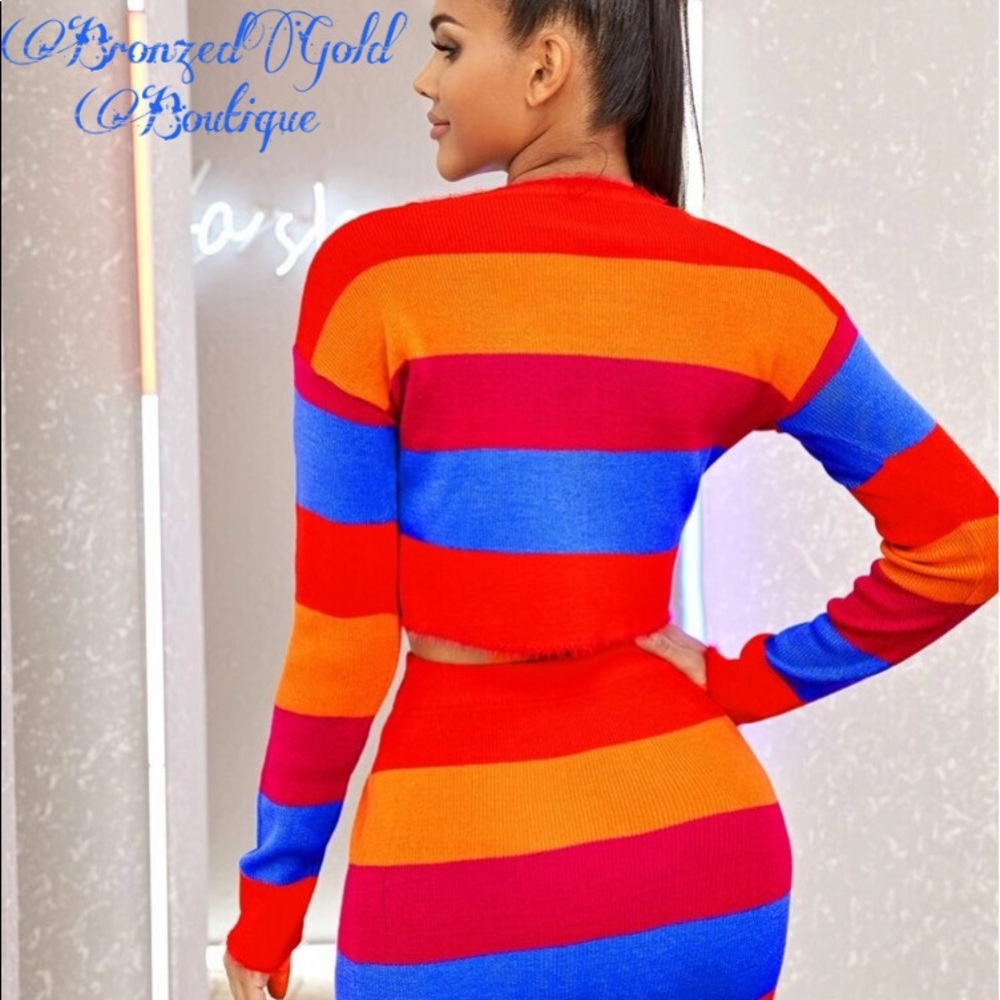 💙 ColorBlock Skirt Set 💙 - Picture 5 of 7